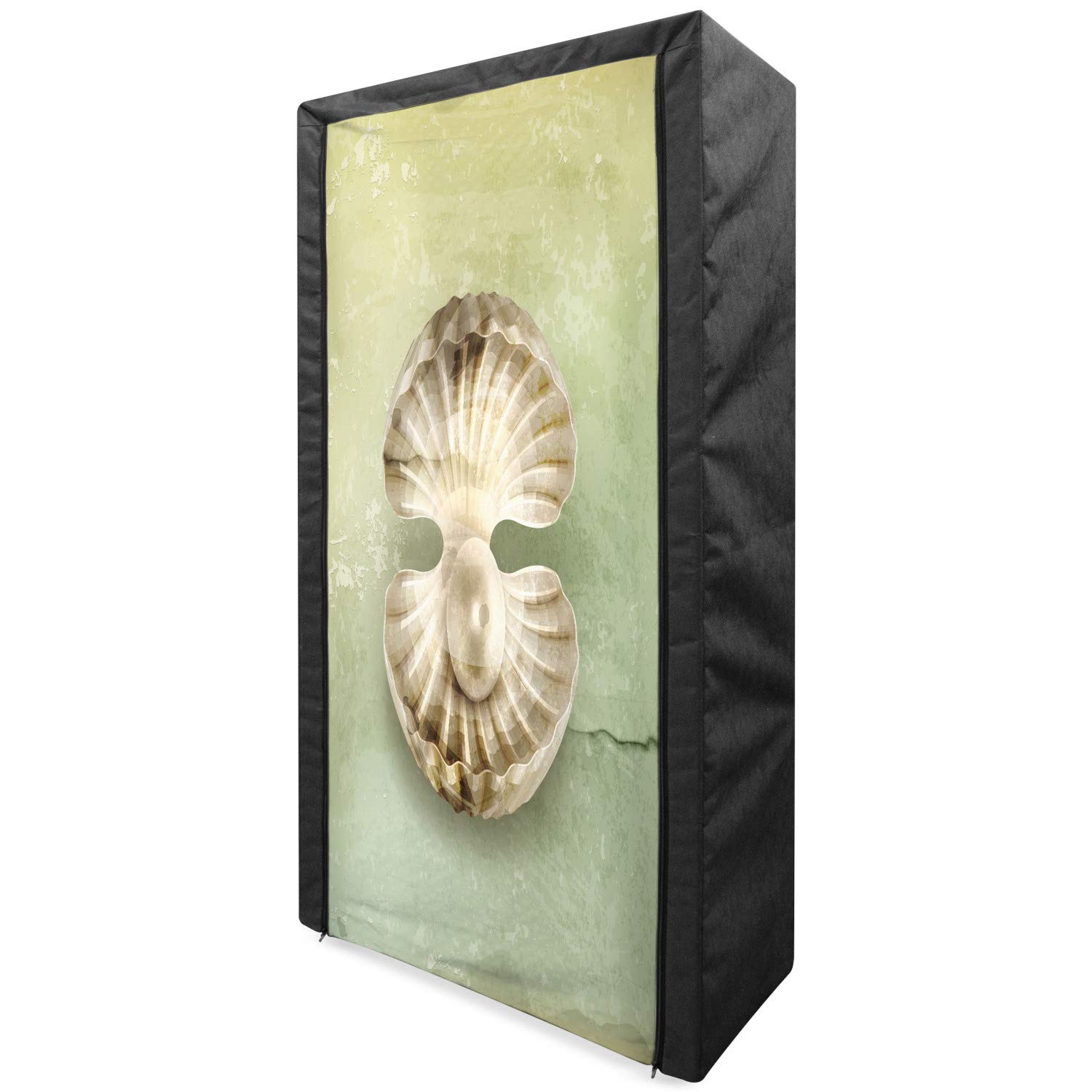 Ambesonne Pearl-Inspired Fabric Wardrobe Closet with Shelves | 33.5