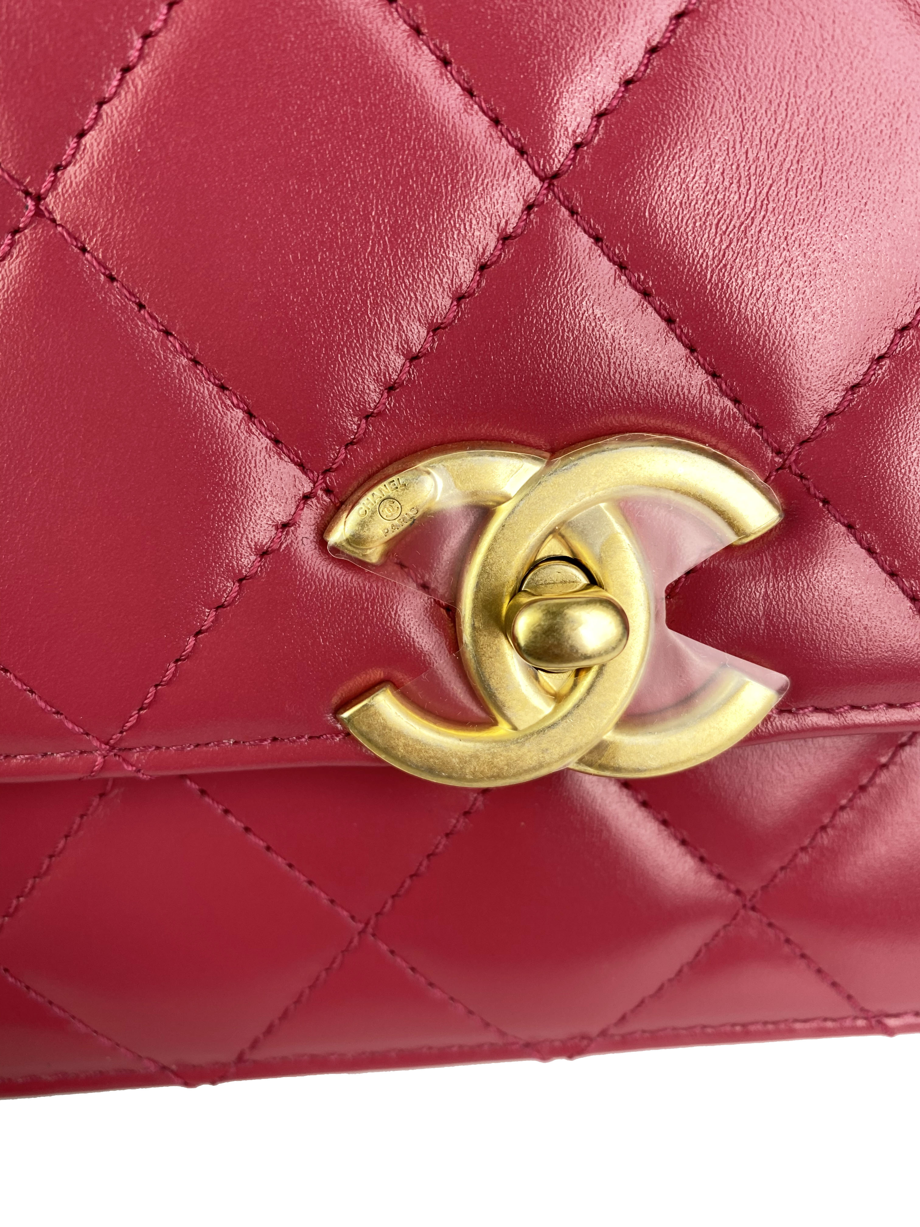 Chanel Small Deep Pink Flap Bag - Luxury Designer Crossbody Purse for Women | Perfect for Date Night, Parties & Special Occasions