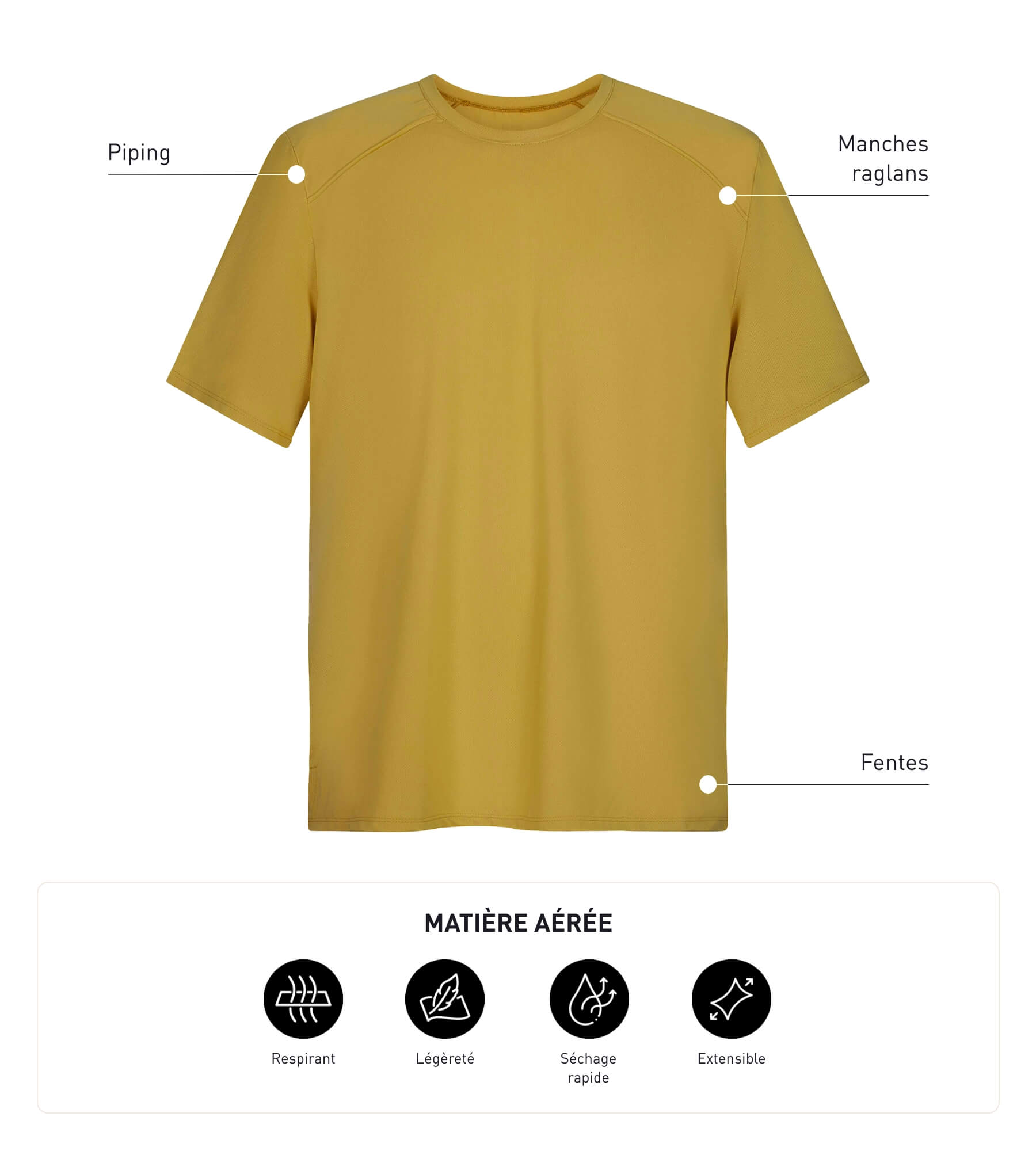 Breathable Olive Green Men's Sport T-Shirt - Lightweight & Moisture-Wicking for Gym, Running & Outdoor Activities