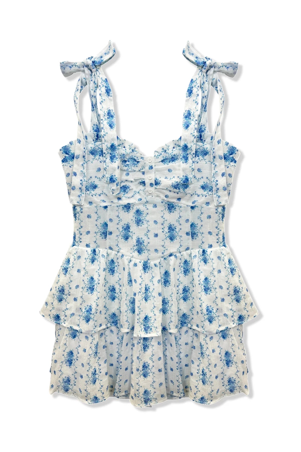 Katie J Mason Floral Stripe Dress - Vintage Shabby Chic Style for Women | Perfect for Summer Outfits, Garden Parties & Casual Wear