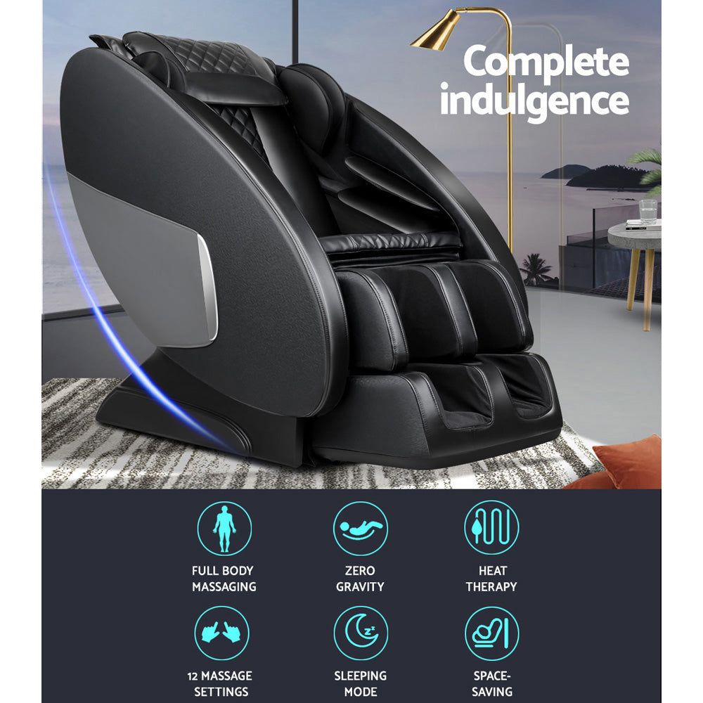 Livemor Electric Massage Chair Recliner with Full Body Massage - Black - Perfect for Home, Office, and Relaxation Therapy