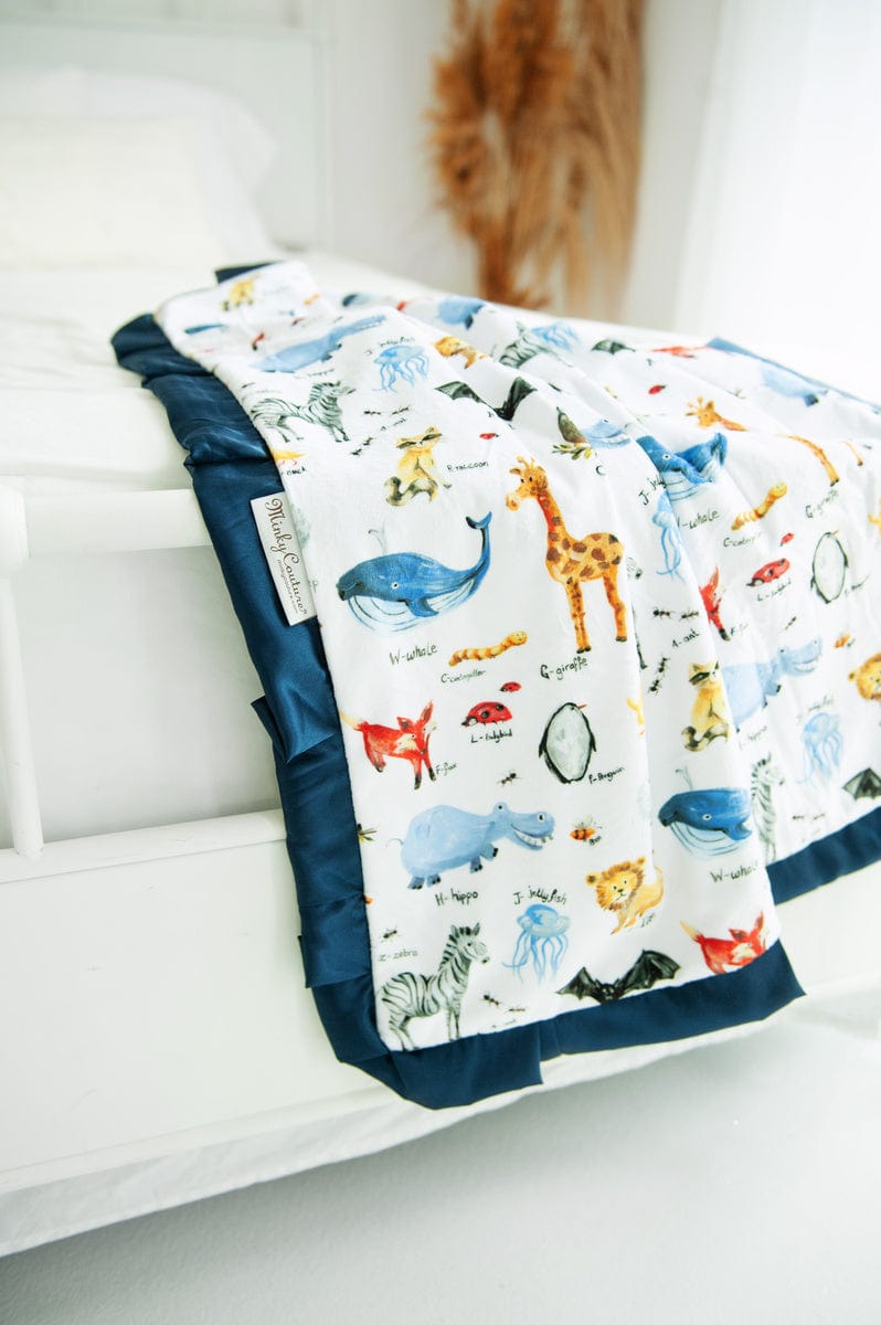 ABC Zoo Navy Blue Plush Stuffed Animal - Soft & Cuddly Toy for Kids, Perfect for Nursery Decor, Birthday Gifts & Bedtime Companions