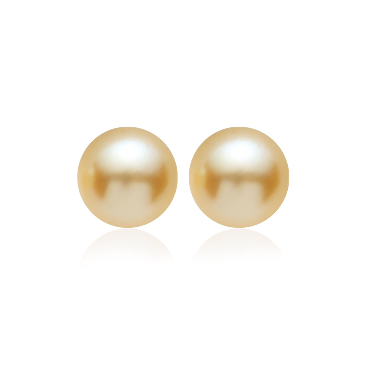 18K Gold Akoya Golden Pearl Stud Earrings for Women - Luxury Pearl Jewelry Gift for Birthday, Anniversary & Special Occasions