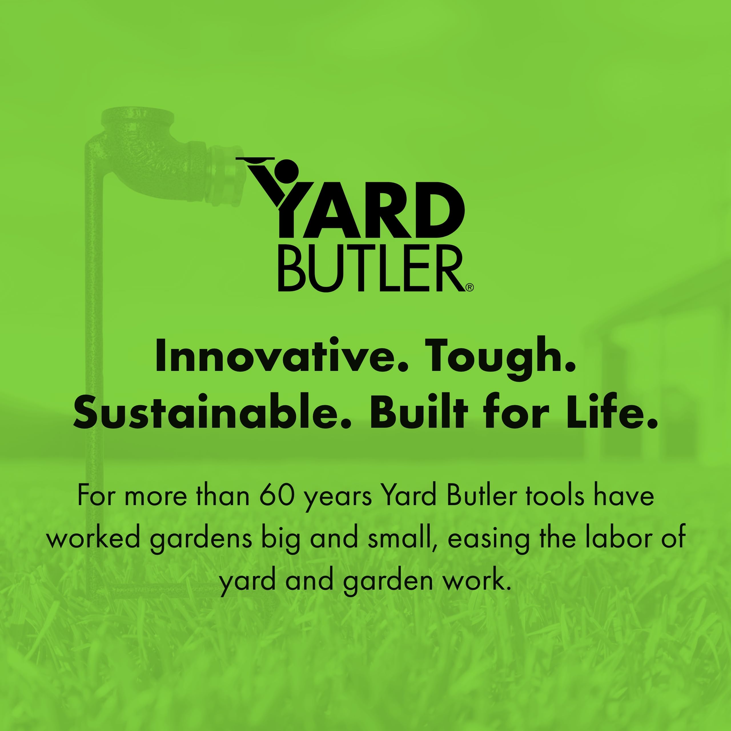 Yard Butler Step Spike Sprinkler Stand - Heavy Duty Metal Sprinkler Holder for Lawn & Garden Irrigation - Stable Dual Spike Design for Even Watering - Perfect for Grass, Flowers, and Landscaping Areas