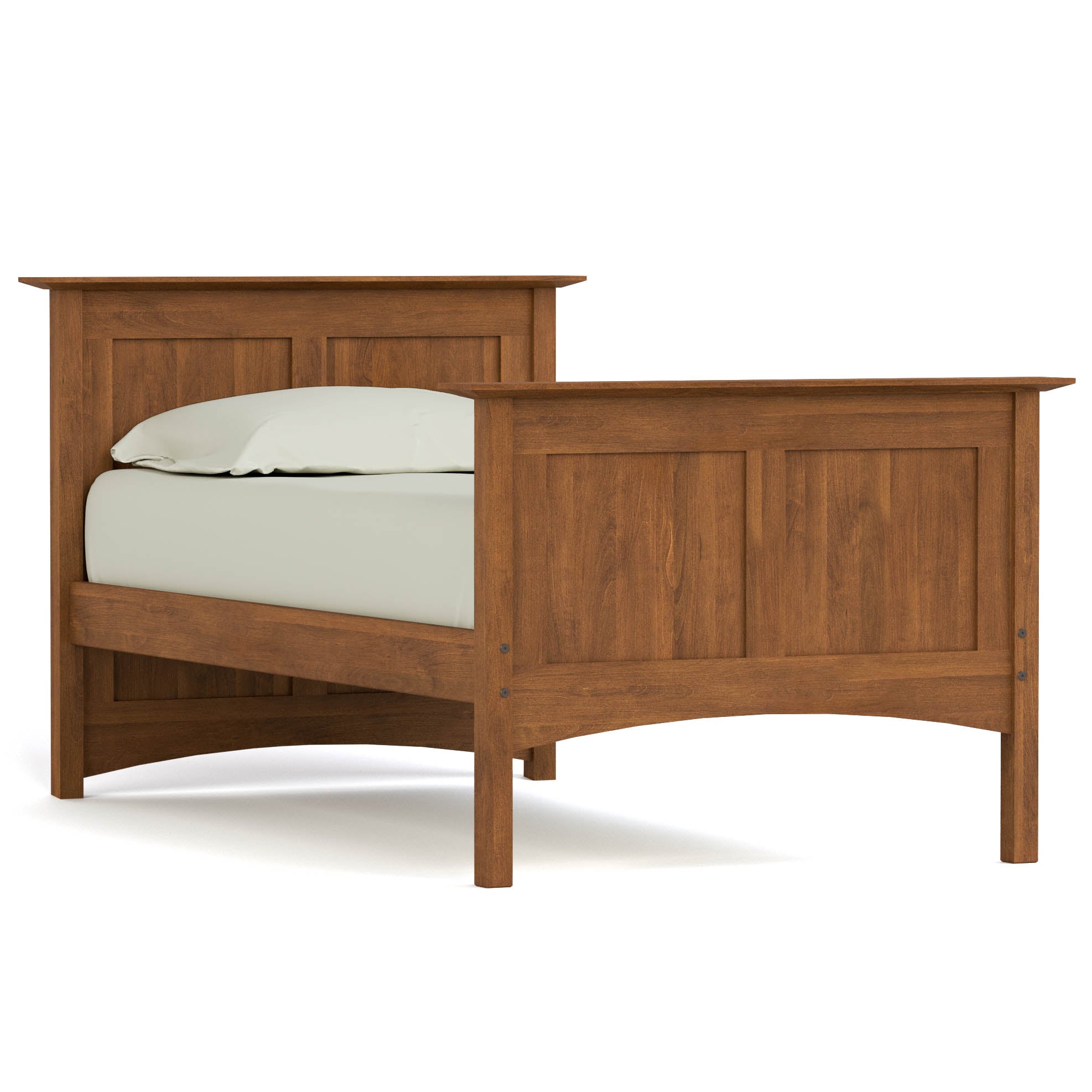 Gable Road Bed Frame - Sturdy Metal Platform Bed with Wooden Headboard - Perfect for Modern Bedrooms & Guest Rooms