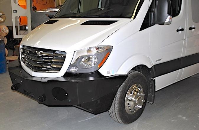 Aluminess Heavy-Duty Front Winch Bumper for Mercedes Sprinter 2007-2013 Models | Off-Road Protection & Winch Mounting | Perfect for Adventure & Towing