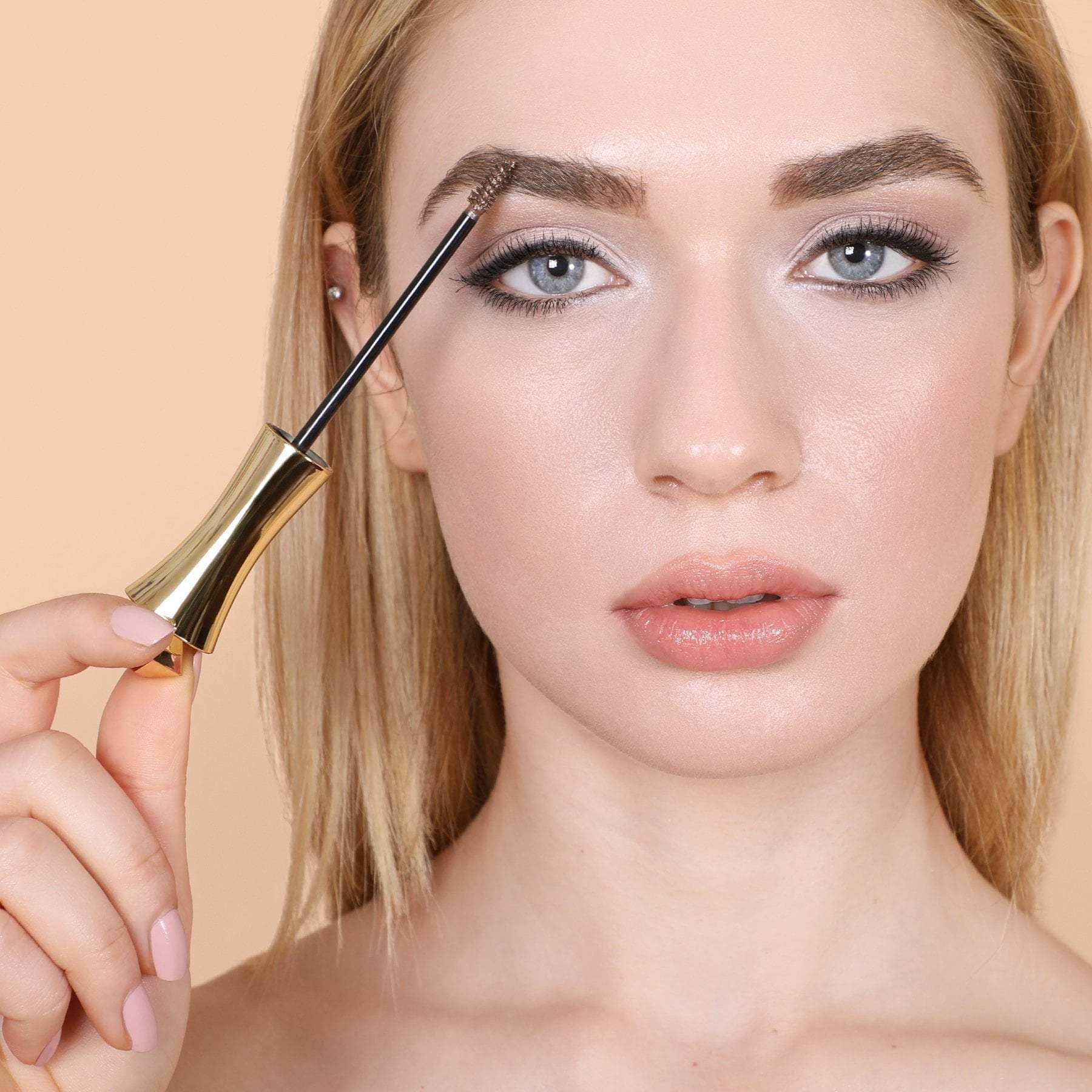 Mirenesse 24hr Brow Lift & Shape Mascara - Smudge Proof Eyebrow Gel for Sparse Brows | 4-in-1 Brow Enhancer with Organic Micro Fibers | Vegan, Toxin-Free (0.15oz) | Perfect for Everyday Makeup & Bold Eyebrow Looks