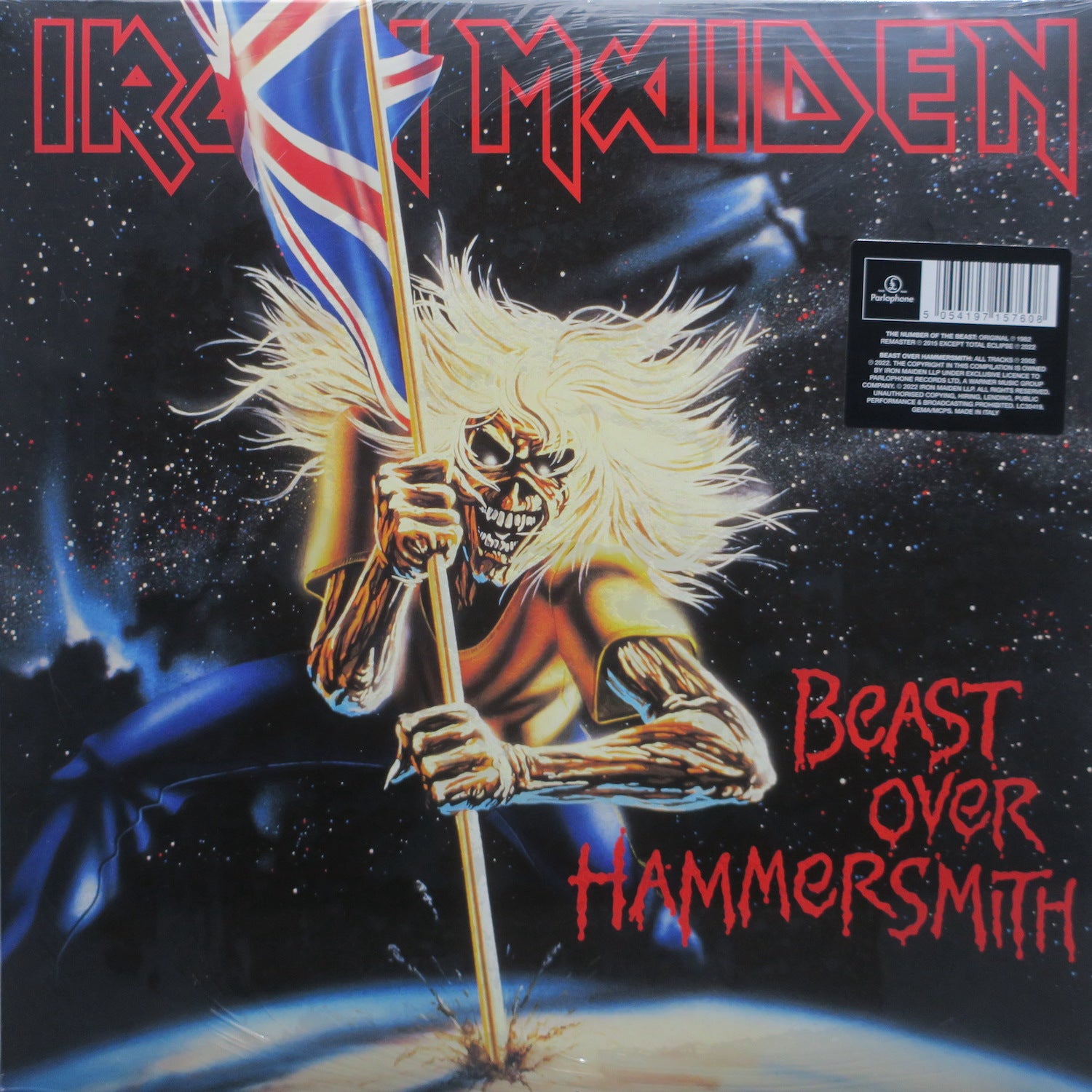 Iron Maiden 'Number of the Beast/Beast Over Hammersmith' Remastered Vinyl 3LP – Limited Edition Heavy Metal Music Album for Collectors & Audiophiles – Perfect for Home Listening, Gifts & Vinyl Collections