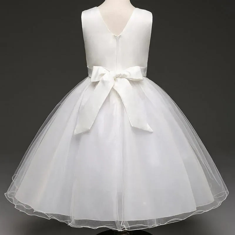 White Baptism Wedding Dress for Girls - Elegant Christening Gown for Baby Girls - Perfect for Baptism, Christening, First Communion & Special Occasions