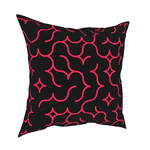 Black and Pink Random Arc Pattern