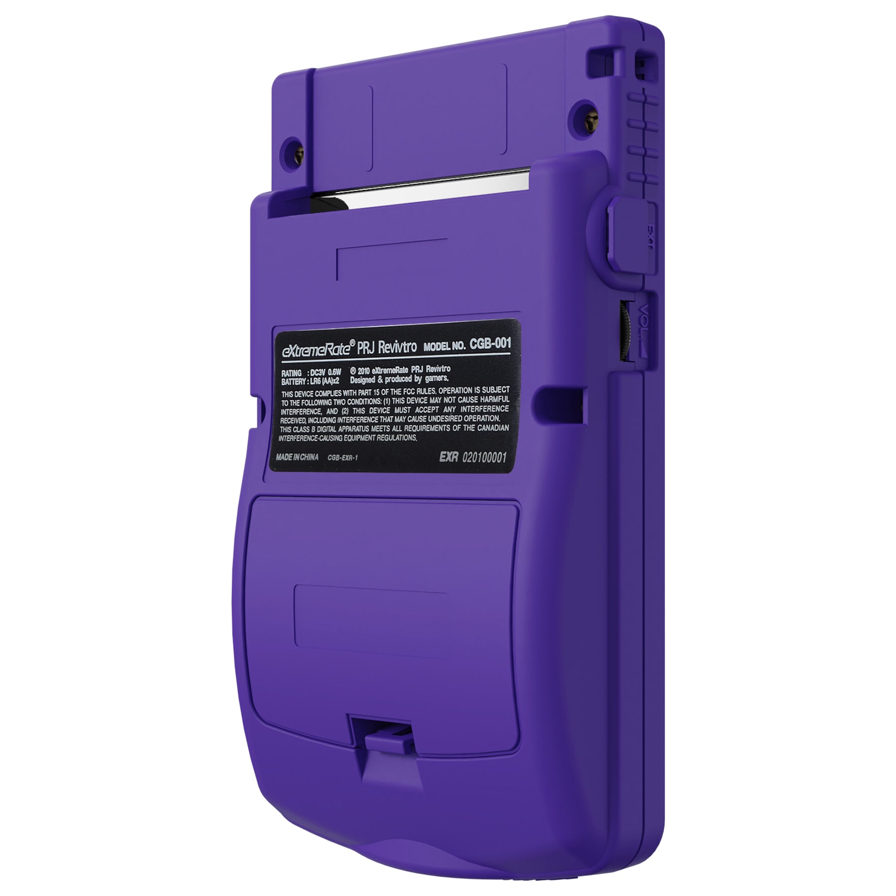 Upgraded GBC Replacement Shell with Buttons for Gameboy Color - Compatible with GBC OSD IPS, Regular IPS & Standard LCD Screens (Purple) - Perfect for Gameboy Color Modding, Repair and Customization