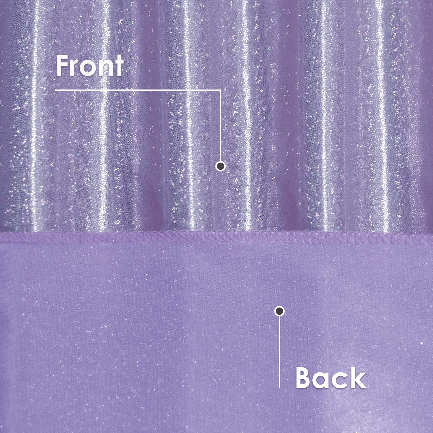 Fitable 60 Inch Round Lavender Sequin Tablecloth - Sparkle Glitter Table Cover for Wedding, Baby Shower, Birthday Party, Holiday Banquet | Elegant Cake Table Decor & Special Event Overlay