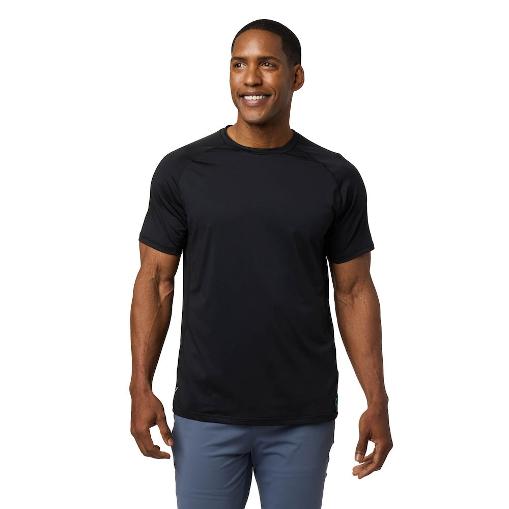 Cooling Men's Short Sleeve Crew Neck T-Shirt - Breathable Quick Dry Activewear for Gym, Running & Summer Outdoor Activities