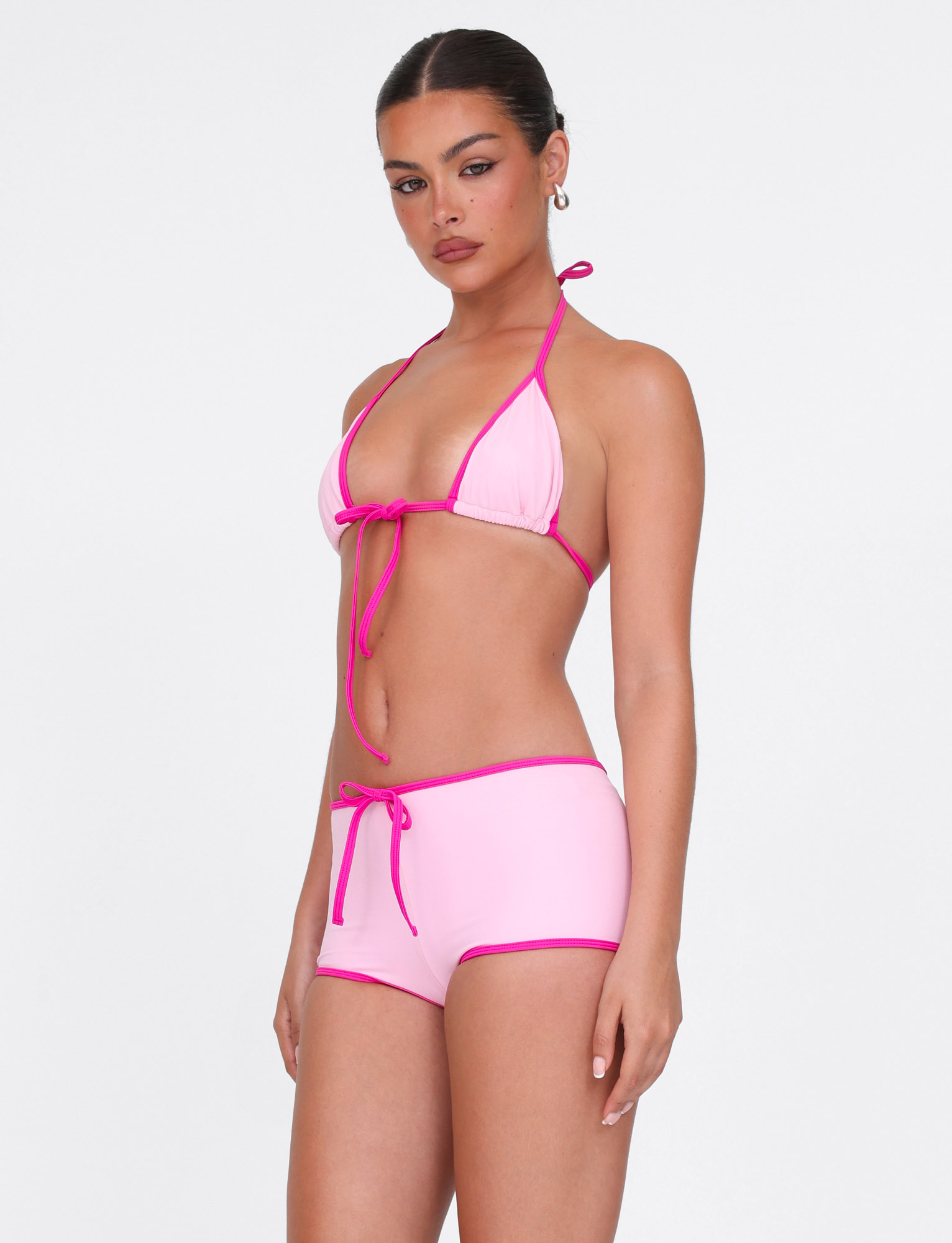Kristin Bikini Bottom - Pink Swimwear for Women | High Waisted Bikini Bottoms for Beach, Pool & Summer Vacation