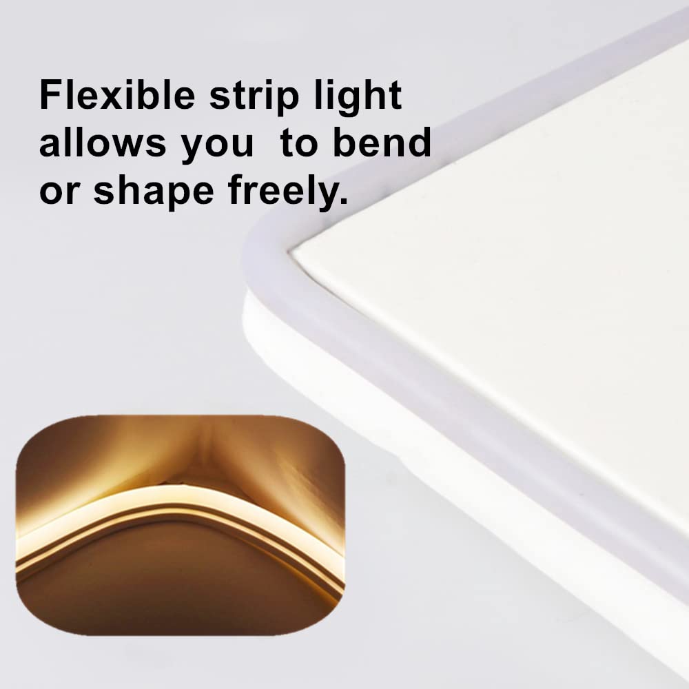 6.56ft USB LED Strip Lights - Waterproof Flexible Neon Tape Lights with Switch for Bedroom, Home Decor, Party, Indoors & Outdoors - Perfect for Accent Lighting, DIY Projects, and Holiday Decorations