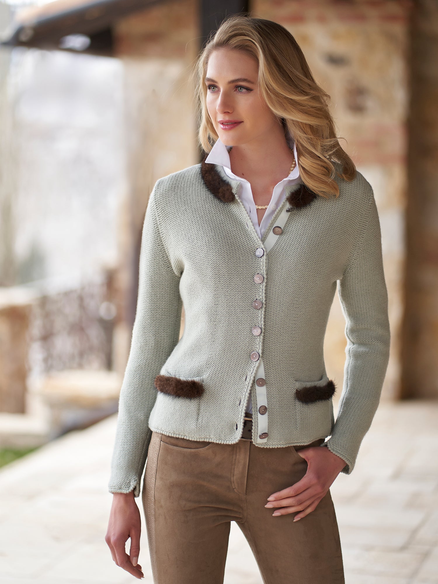 Blythe Wool Cardigan for Women - Soft & Warm Winter Knit Sweater | Cozy Fall & Winter Fashion for Casual Outfits & Office Wear
