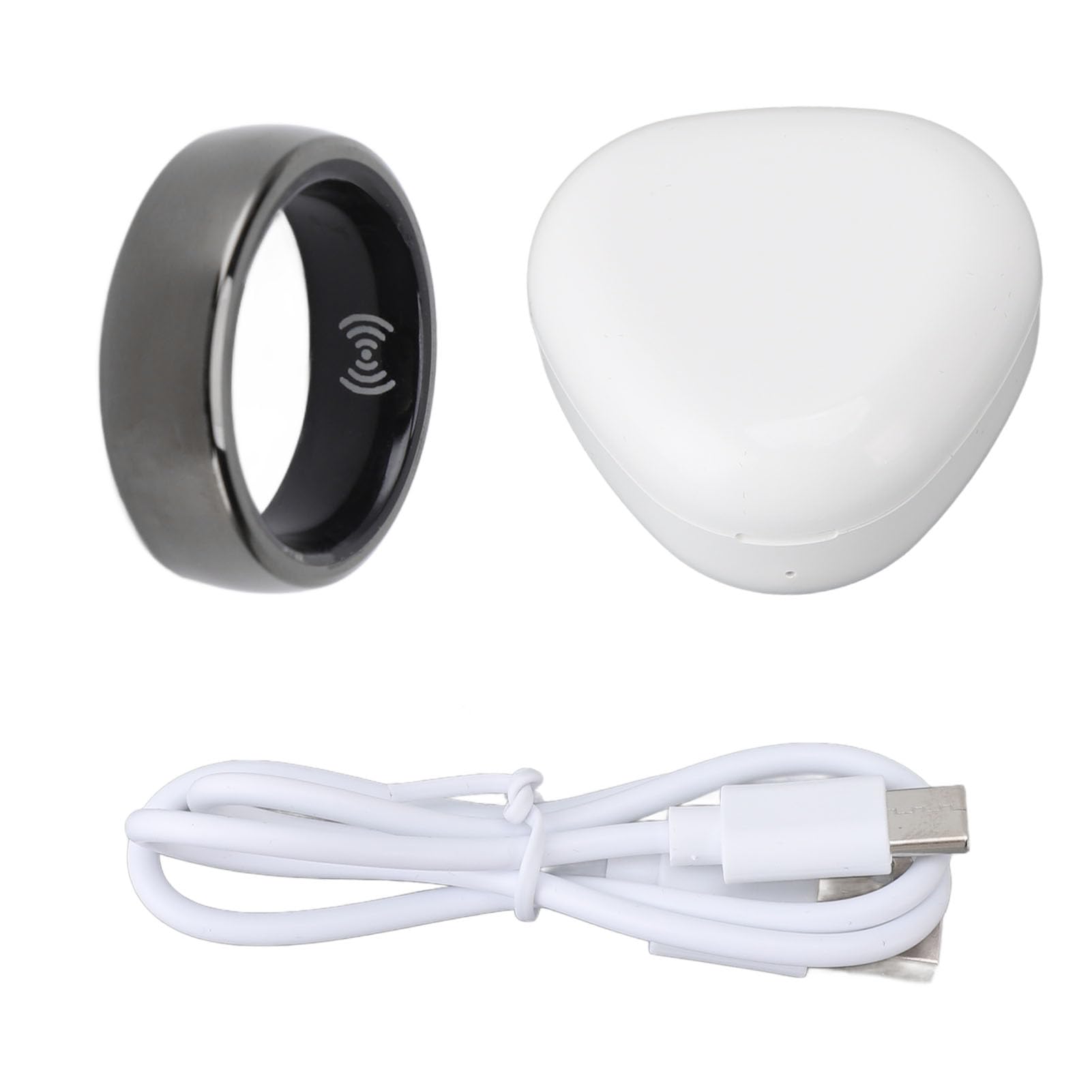 Smart Sleep Monitor Ring - Lightweight Aluminum Alloy with Charging Case | Track Sleep Patterns, Heart Rate & Activity | Perfect for Home, Travel & Outdoor Adventures