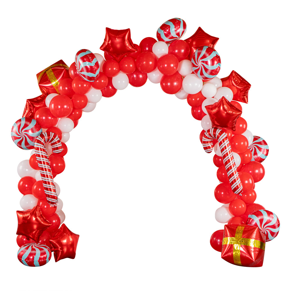 Balloonify Holiday Balloon Arch Garland Kit - 141 Pieces Party Decorations for Christmas, Birthday, Wedding | Includes Arch Strip, Balloon Ties & Pump Accessories | Perfect for Indoor/Outdoor Events