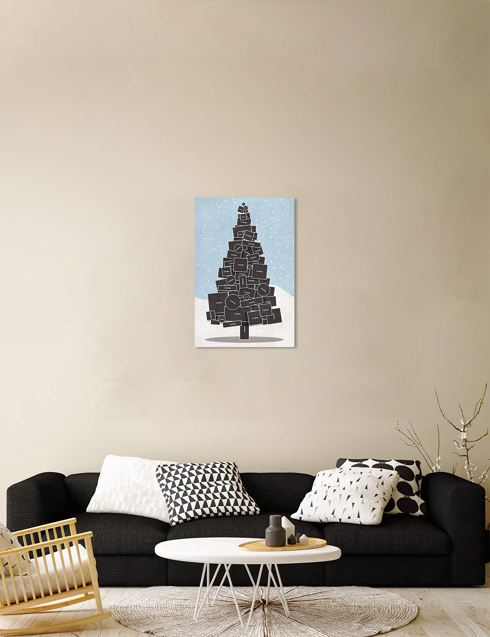 White Christmas Holiday Wall Art Canvas Prints by Oliver Gal Artist Co. - 10