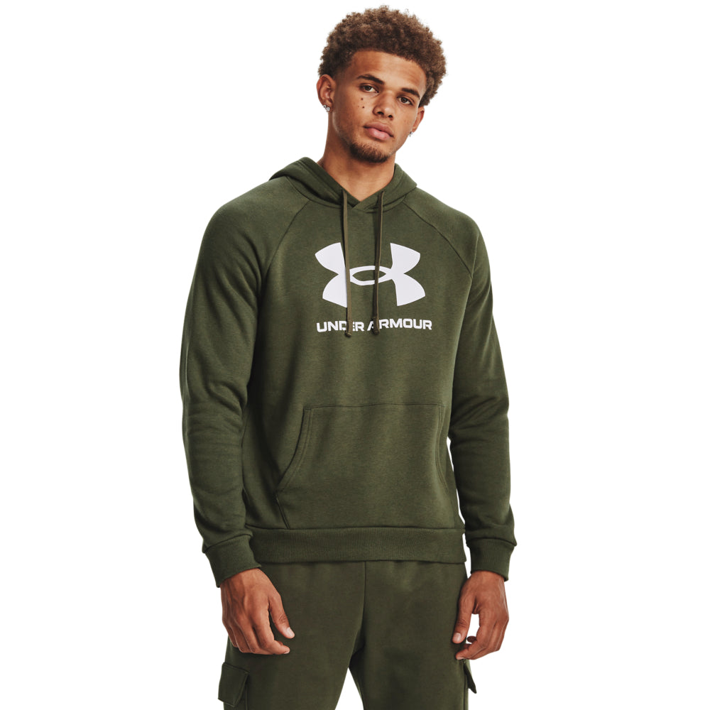 **Men's Under Armour Rival Fleece Logo Hoodie - Soft & Warm Pullover for Running, Gym & Casual Wear**