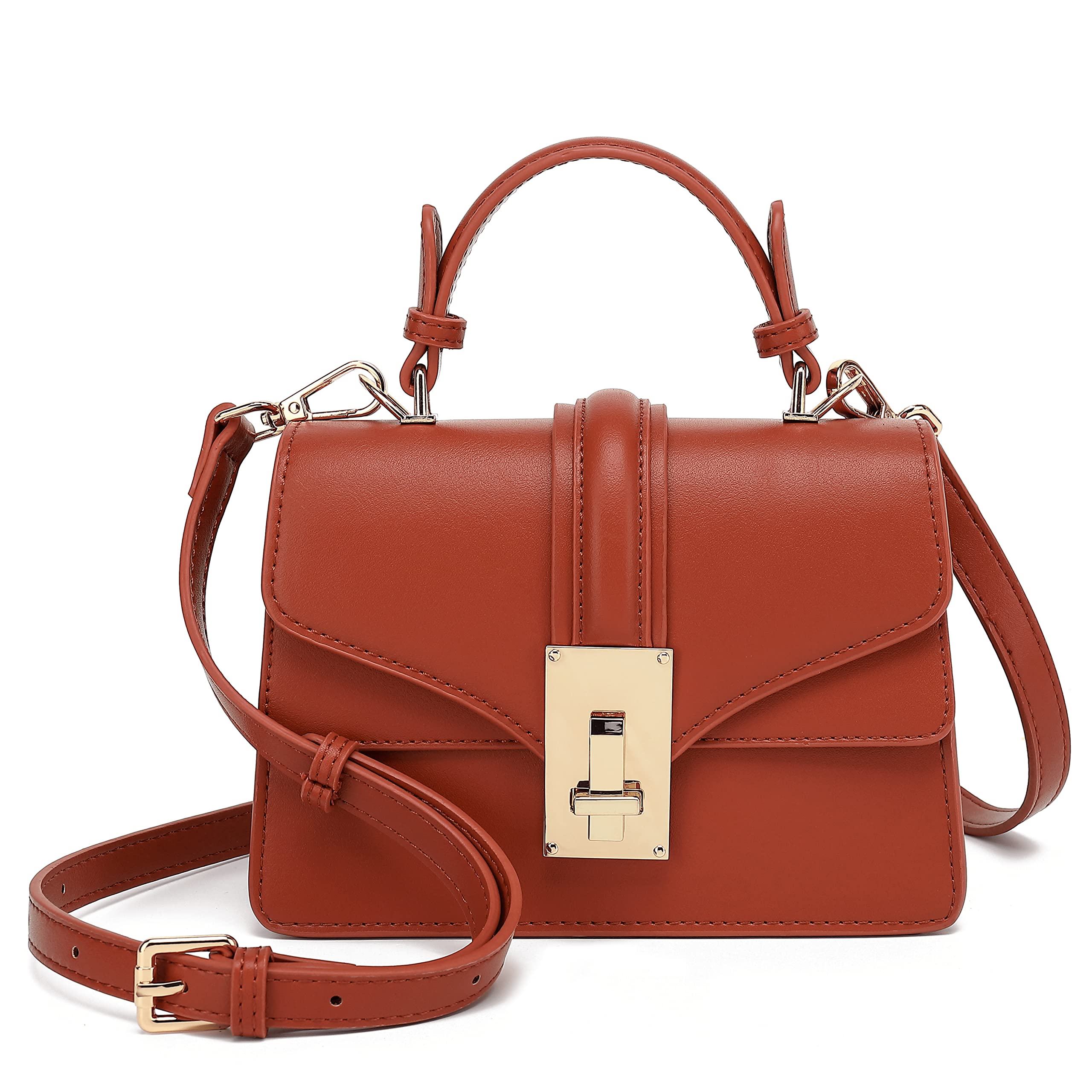 Stylish Scarleton Crossbody Bags for Women - Structured Mini Satchel Purse with Top Handle Shoulder Strap (Model H2077) | Perfect for Work, Travel & Everyday Use