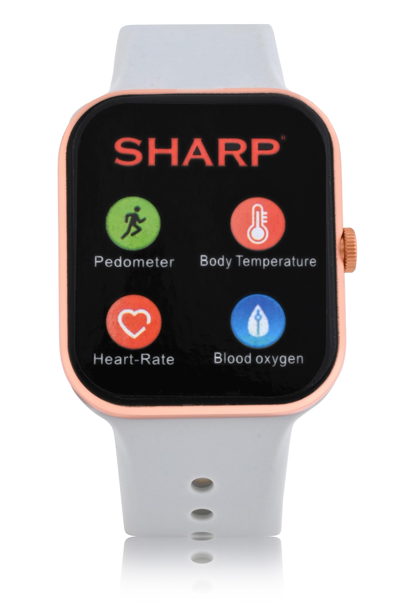 Premium Smart Watch for Men & Women - Fitness Tracker with Heart Rate Monitor, Step Counter, Sleep Tracking - Compatible with Android & iOS Phones - Perfect for Workouts, Running & Daily Activity Tracking