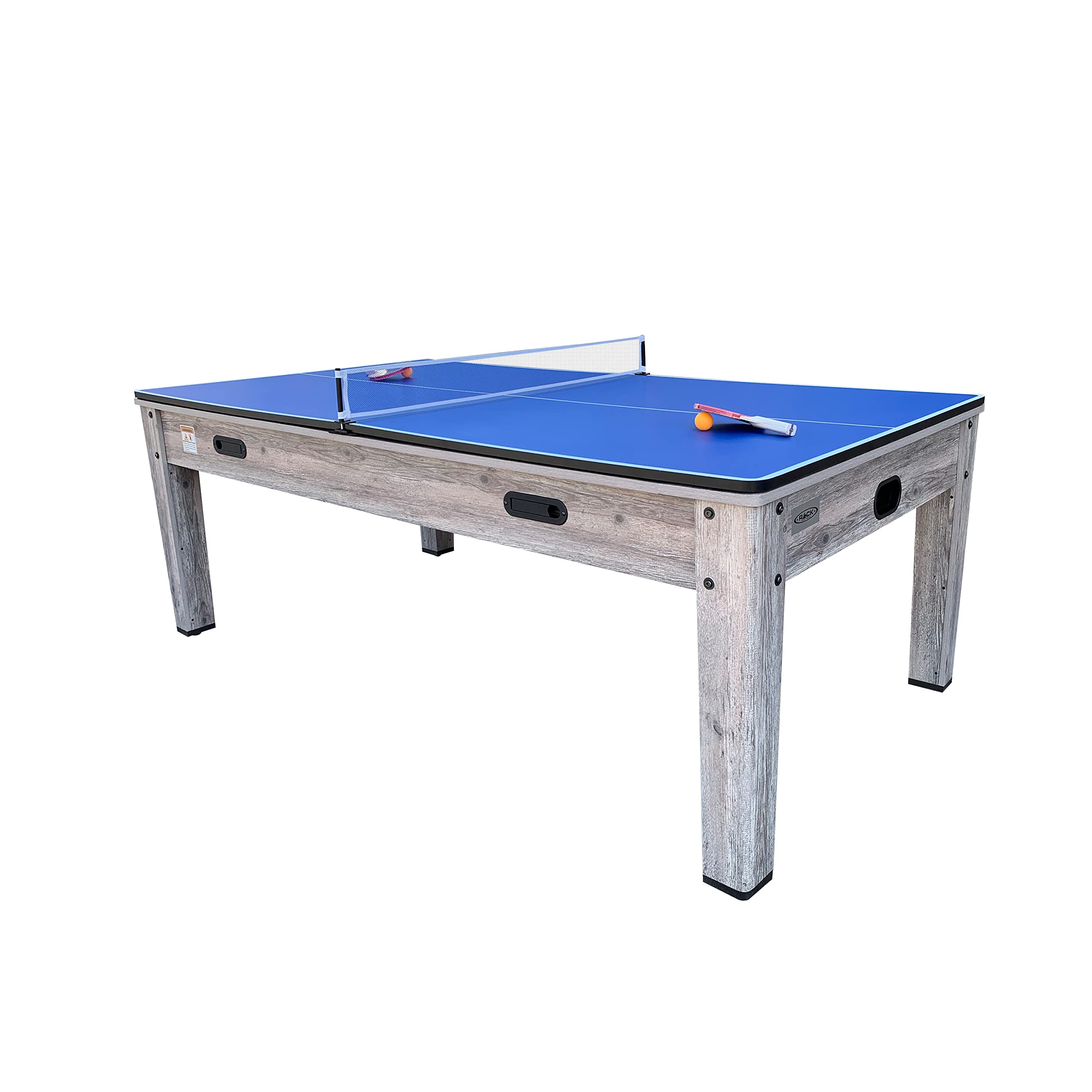 RACK Luxor 7.5-Foot 4-in-1 Multi-Game Swivel Billiard/Pool Table for Home, Game Room, and Entertainment Spaces