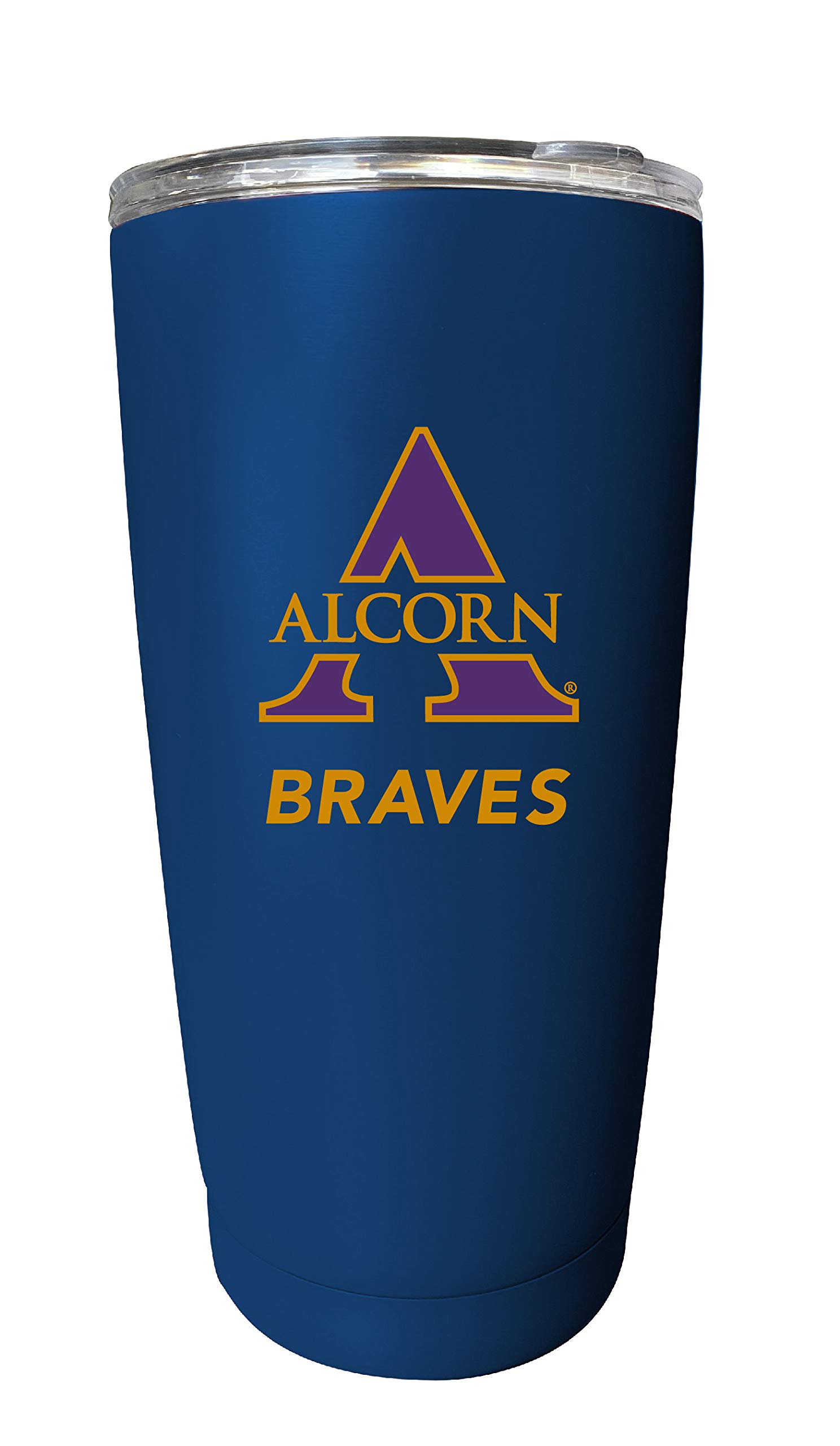 Official Alcorn State Braves 16oz Insulated Stainless Steel Tumbler - Navy Blue Collegiate Licensed Cup for Coffee, Tea & Cold Drinks - Perfect for School, Games & Tailgating