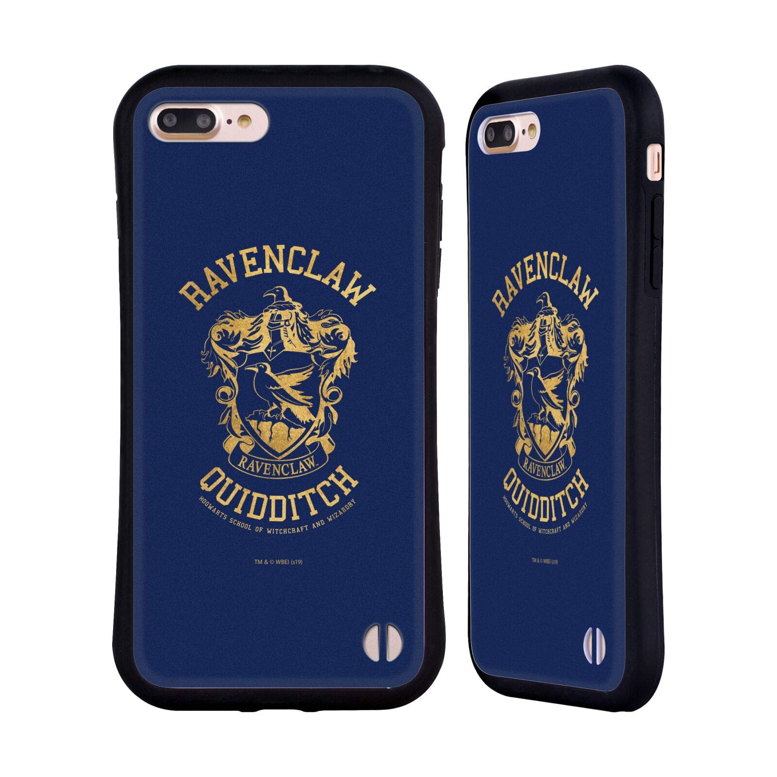 Official Harry Potter Ravenclaw Quidditch Deathly Hallows iPhone Case - Compatible with iPhone 7 Plus & 8 Plus - Premium Protective Cover for Fans - Perfect for School, Work, and Wizarding World Adventures