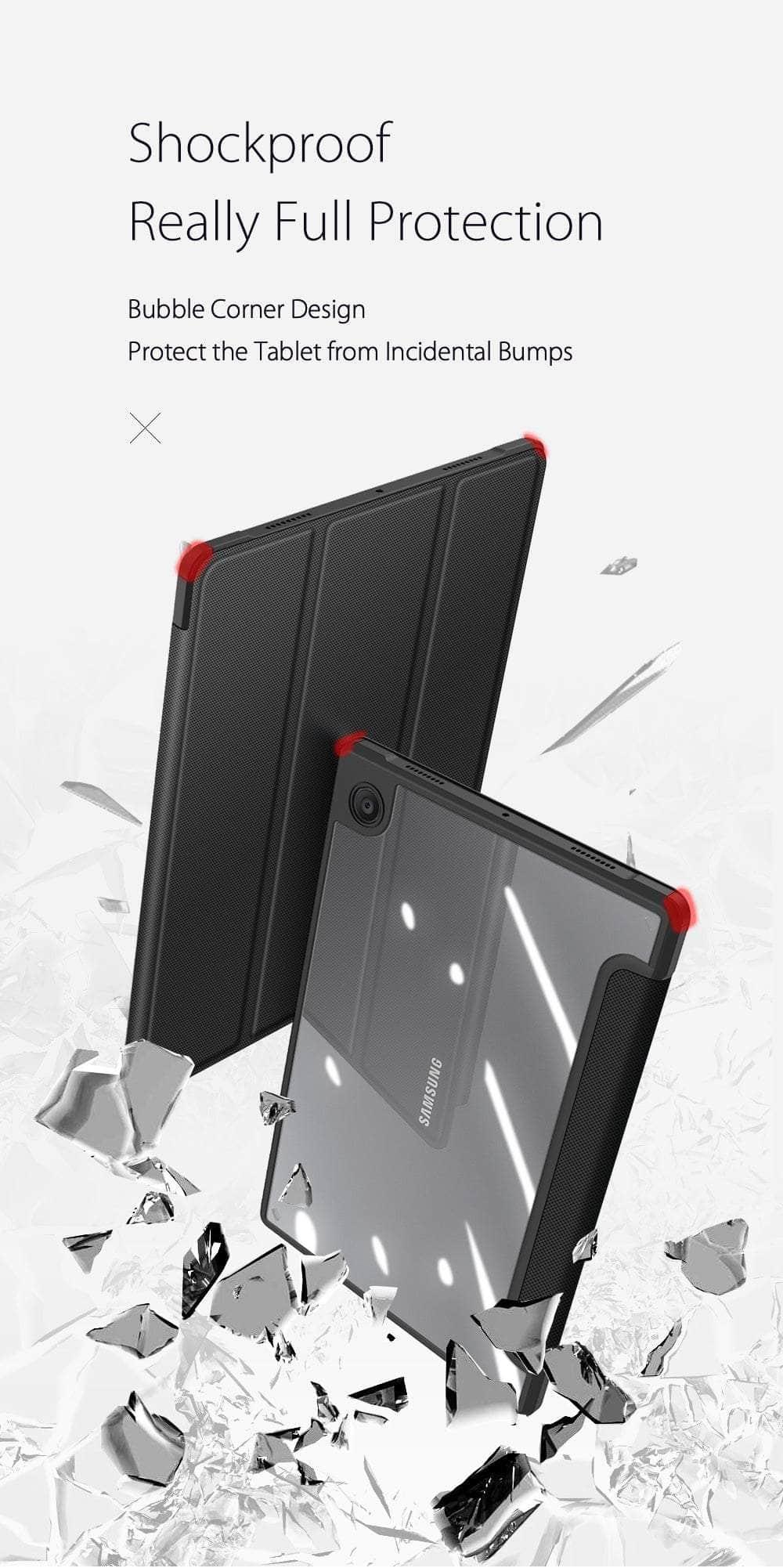 Samsung Galaxy Tab S8 X700 Flip Leather Case - Premium Business Tablet Cover with Stand for Work, Travel & Home Use