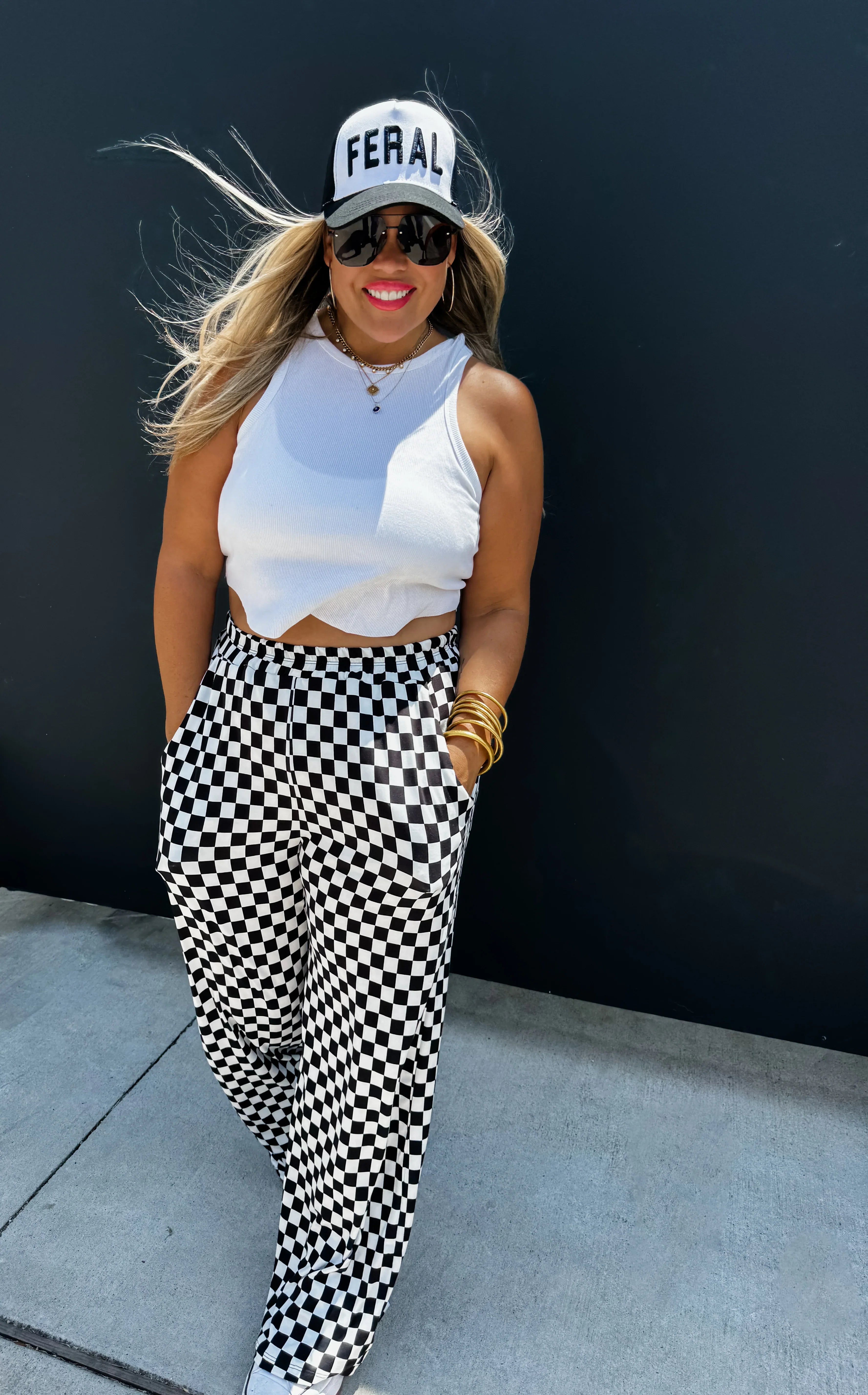 **Bold Block Checker Pants - Trendy Checkered Trousers for Men & Women | Casual & Streetwear Style | Perfect for Everyday Wear, Outings & Fashion Statements**
