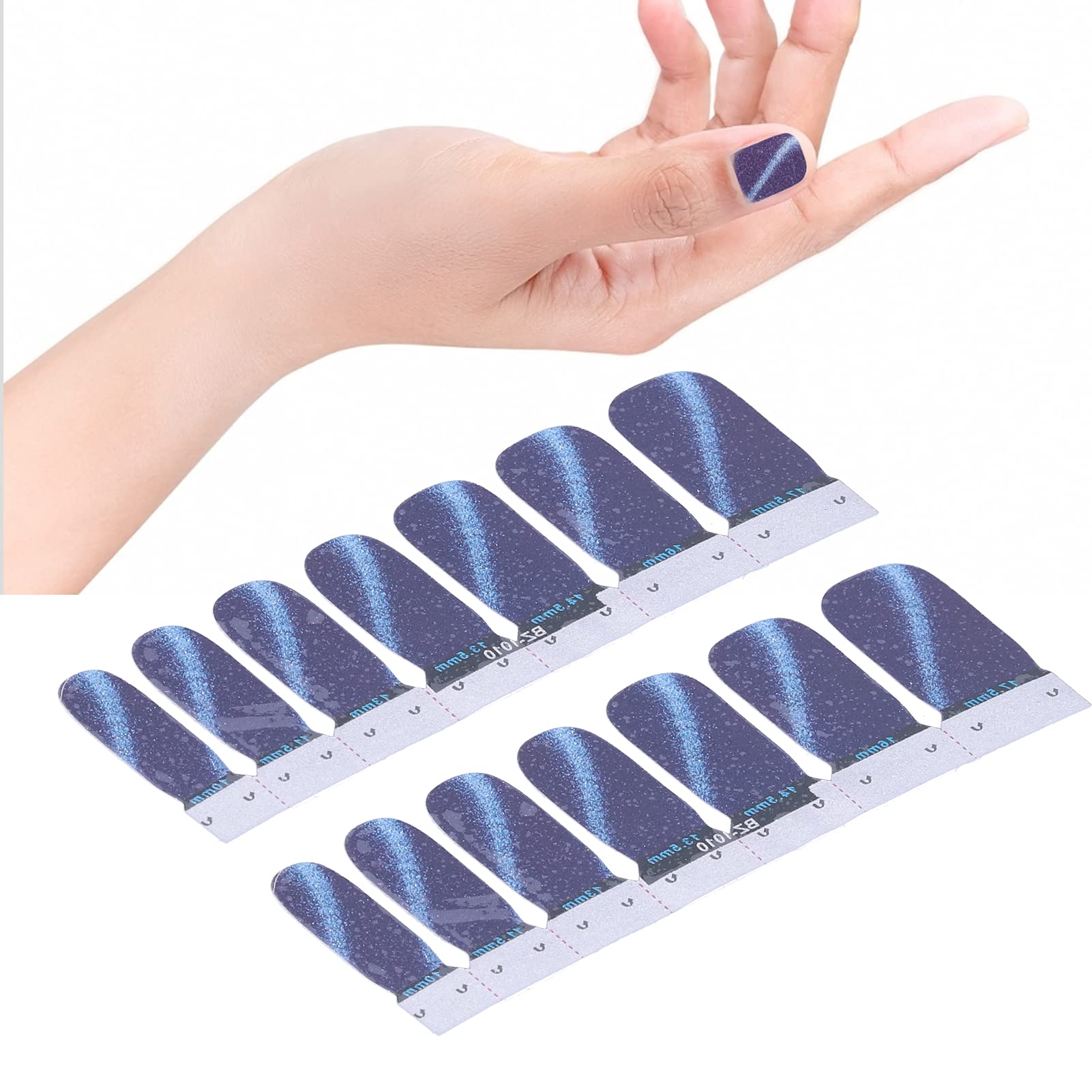 Premium Nail Polish Decals & Strips - Elegant Nail Art Designs for Salon Professionals & DIY Manicures (10-Pack) - Perfect for Bridal, Party & Special Occasion Nails