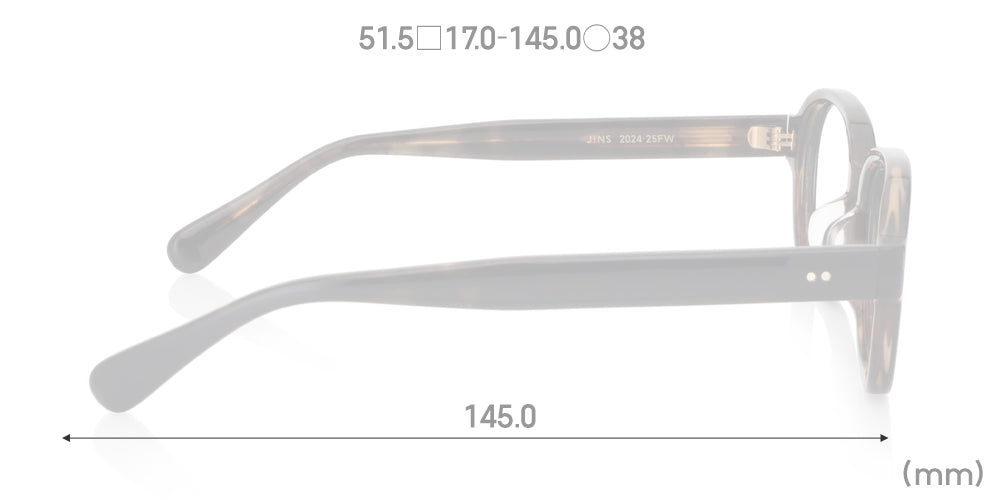 JINS TODAY 24WI 110 Eyeglasses - Lightweight Acetate Frame with Anti-Reflective Lenses for Men & Women | Perfect for Reading, Working & Daily Wear