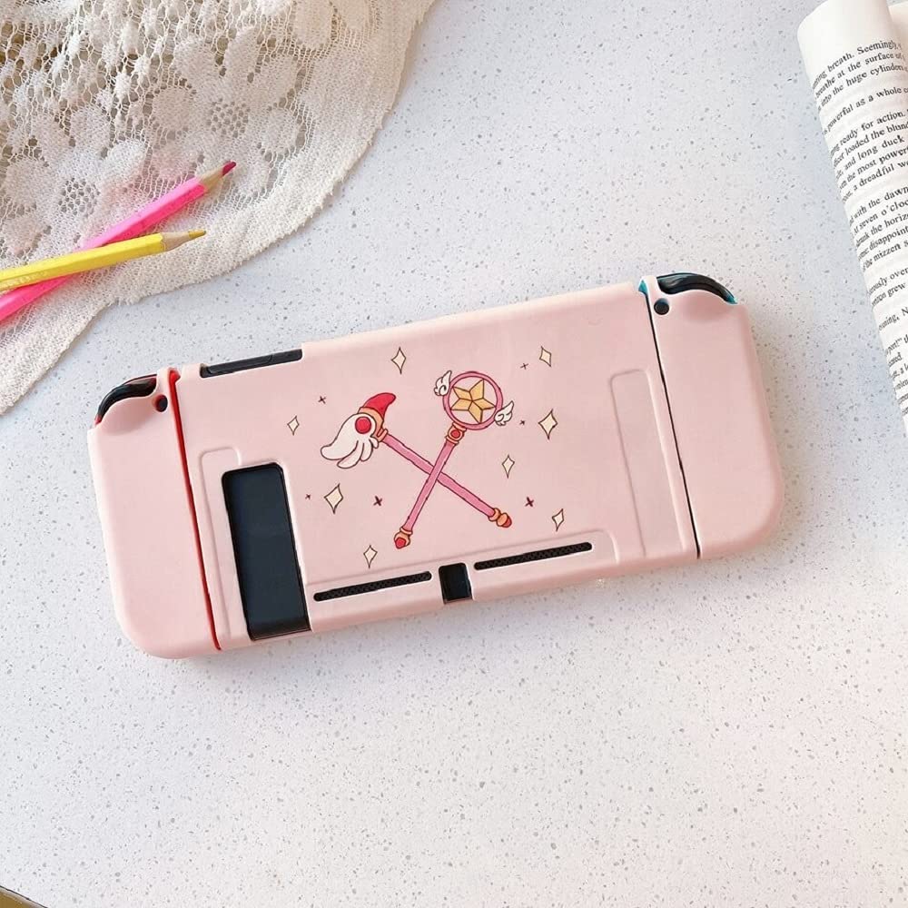 Cute Cartoon Dogs Anime Silicone Case for Nintendo Switch - Soft TPU Protective Cover for Nintendo Switch Console - Perfect for Gaming, Travel & Daily Use