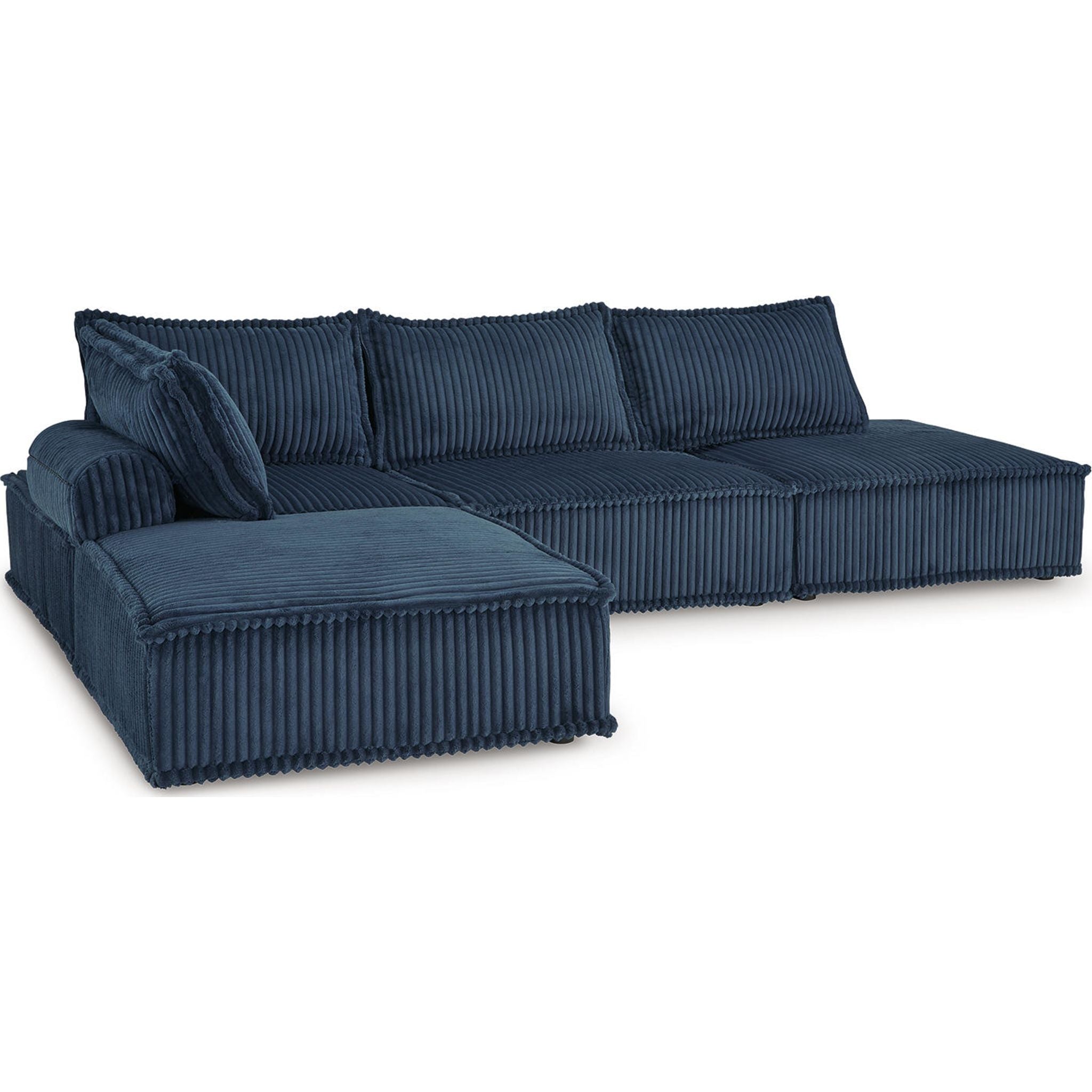 4-Piece Modular Sectional Sofa Set - Modern L-Shaped Couch with Ottoman for Living Room, Family Room & Home Theater - Comfortable & Stylish Furniture for Relaxing & Entertaining