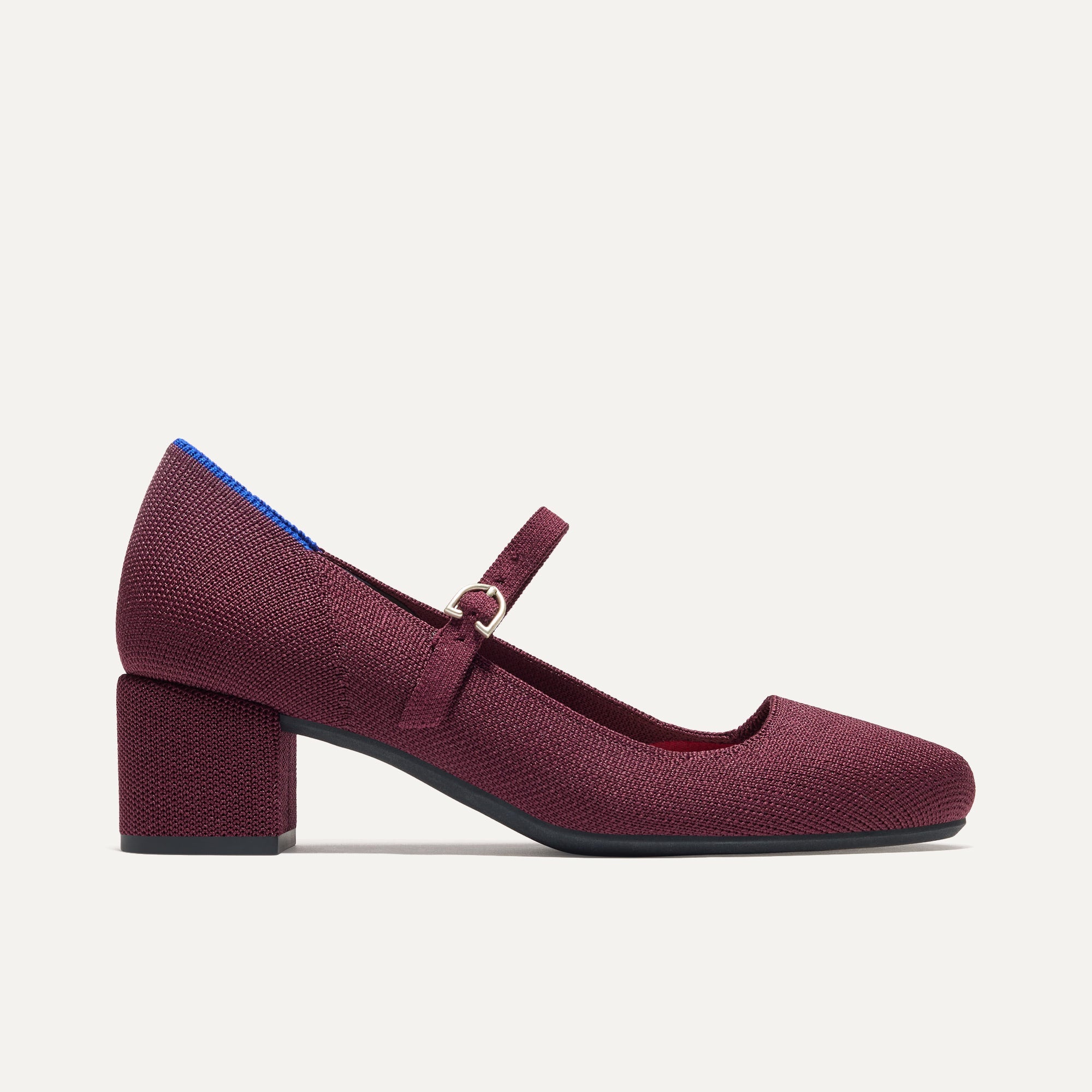 Elegant Wine Red Mary Jane Heels - Women's Classic Vintage Block Heel Shoes for Weddings, Parties & Office Wear