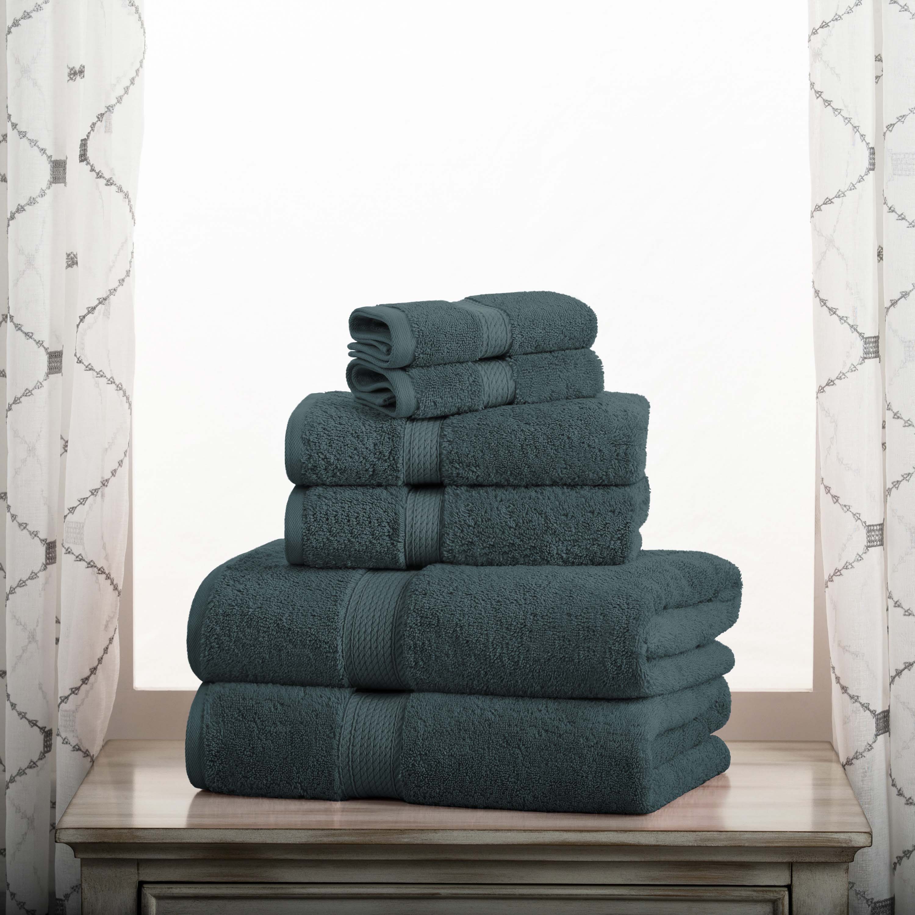 Premium 6-Piece Egyptian Cotton Towel Set - Ultra Soft, Heavyweight & Luxurious Bath Towels for Spa, Hotel & Home Use