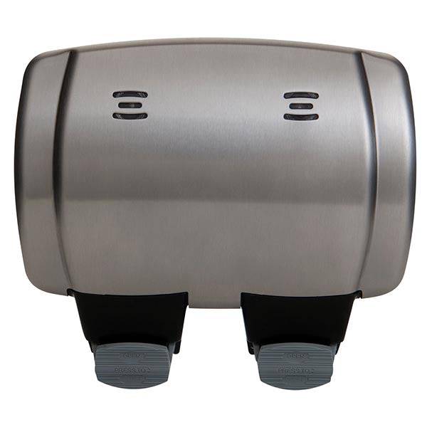 BG Weatherproof Stainless Steel Outdoor Double Socket WPL22 - Ideal for Patio, Garden & Poolside Electrical Needs