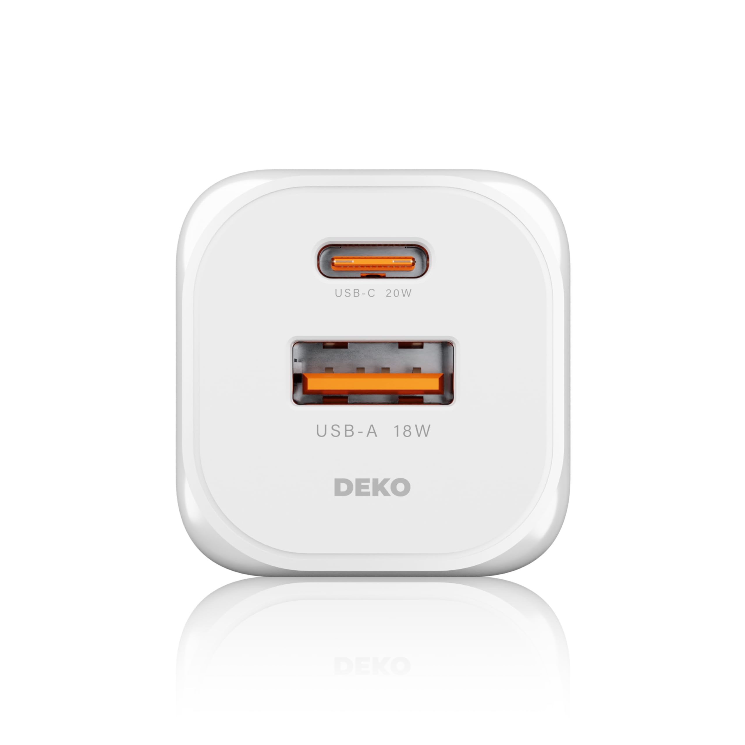 20W Dual USB-C GaN Charger with 100W Cable - Fast Charging for MacBook, iPhone, Samsung - Travel & Home Use
