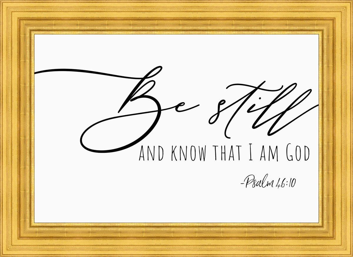 Be Still By Paige Tilly - Inspirational Wall Art Decor for Home & Office - Perfect for Living Room, Bedroom or Gift Giving