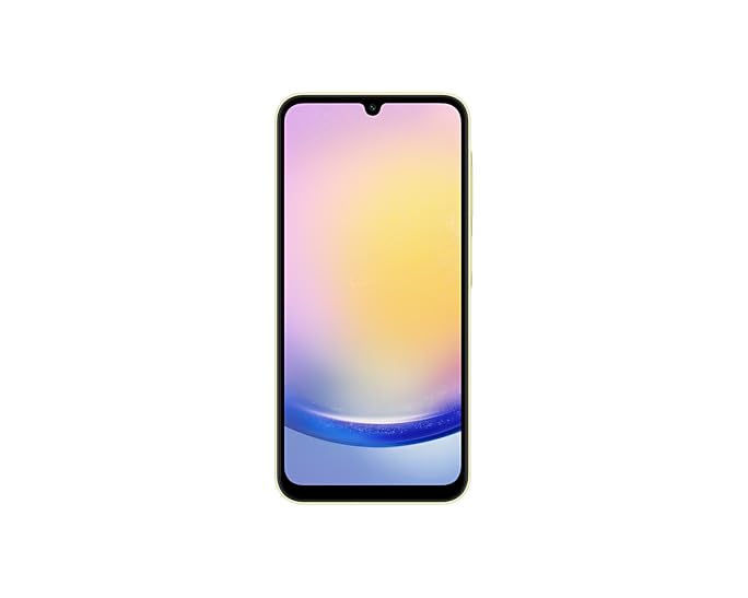 Samsung Galaxy A25 5G Unlocked Smartphone - 6GB RAM 128GB Storage, 50MP Dual Camera, Dual SIM, International Version (Yellow) - Perfect for Travel, Work & Social Media