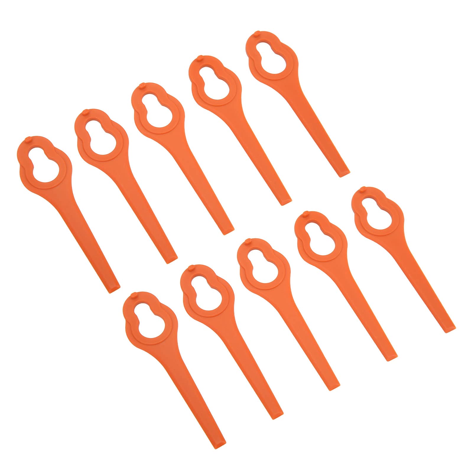 **Emoshayoga 25-Piece ABS Lawn Mower Blades – Heavy-Duty, Weather-Resistant Replacement Cutter Blades for Efficient Grass Cutting – Ideal for Home Lawn Care & Landscaping (Orange)**