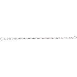 925 Solid Sterling Silver Safety Chain for Jewelry Making - 3.3 Inches, 1.5mm Wide - Pre-Assembled with Jump Ring - Perfect for Necklace Extenders, Bracelet Clasps & DIY Jewelry Projects