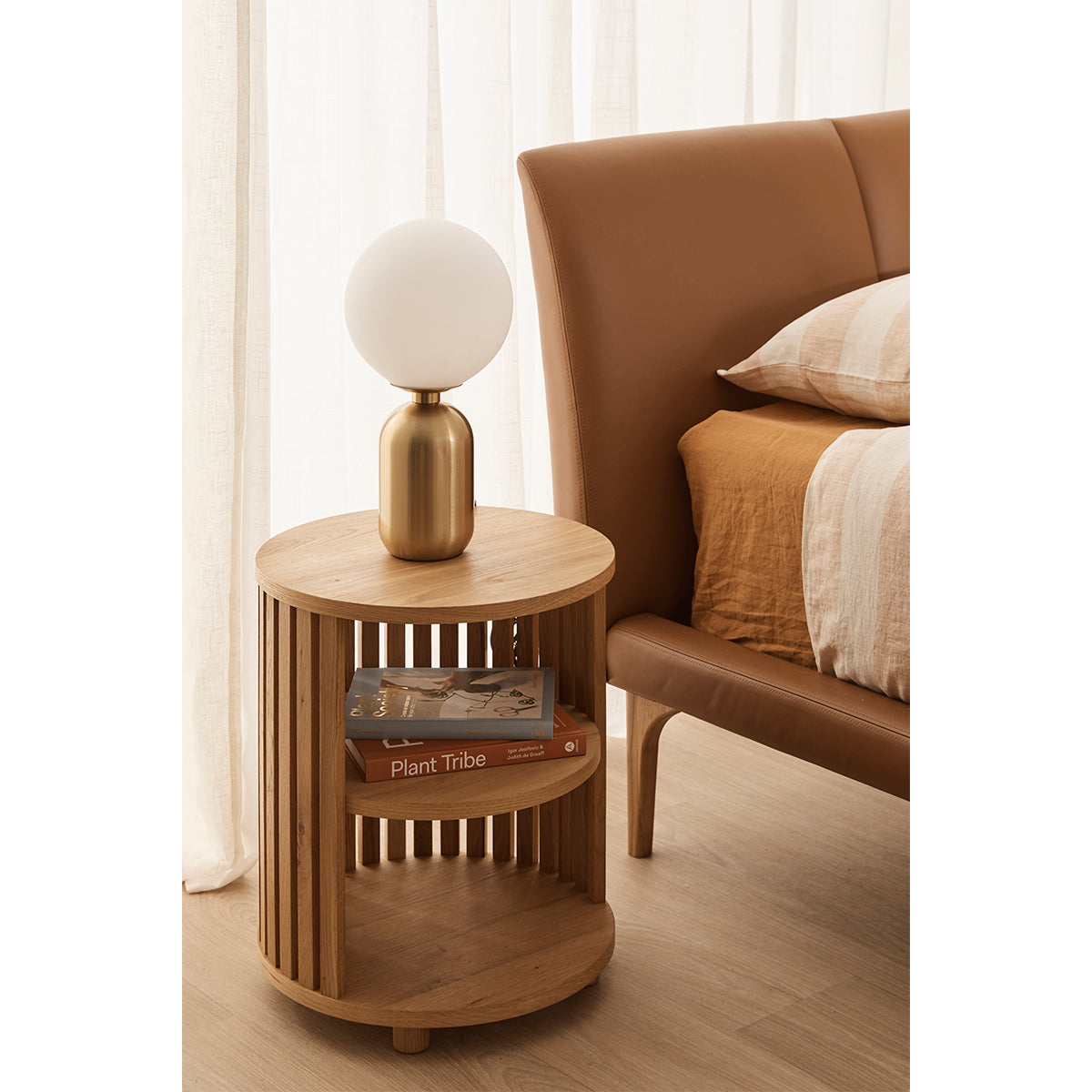 Modern Nightstand with USB Ports - Wooden Bedside Table with Drawer for Bedroom, Living Room & Office - Compact End Table for Small Spaces