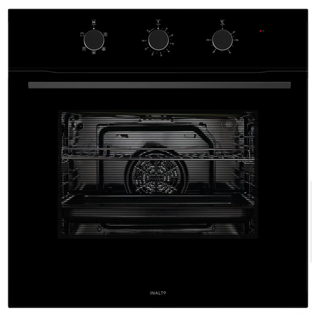 InAlto 60cm Built-in Electric Oven IO605MB - Stainless Steel Kitchen Appliance for Baking, Roasting & Grilling | Perfect for Home Cooking & Small Restaurants