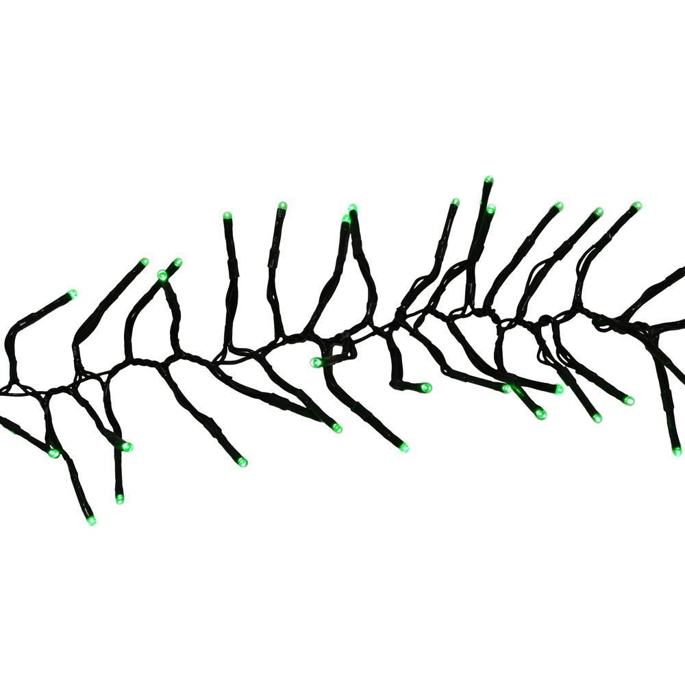 (Green) Green Twinkling Cluster Rice Christmas Lights