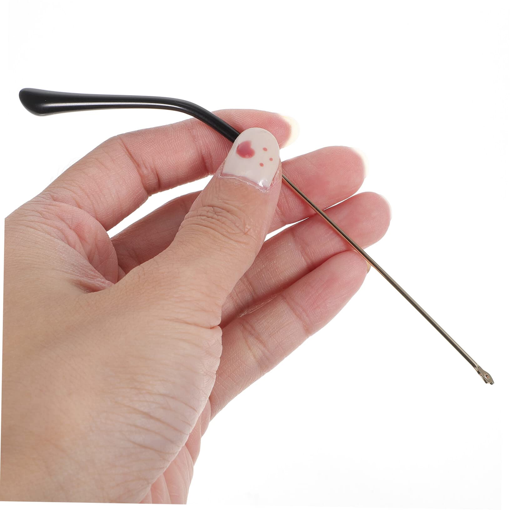 Non-Slip Glasses Arm Replacement - 1 Pair Durable Eyeglass Ear Hooks & Legs Accessories for Broken Frames - Perfect for Reading, Driving & Daily Wear Comfort
