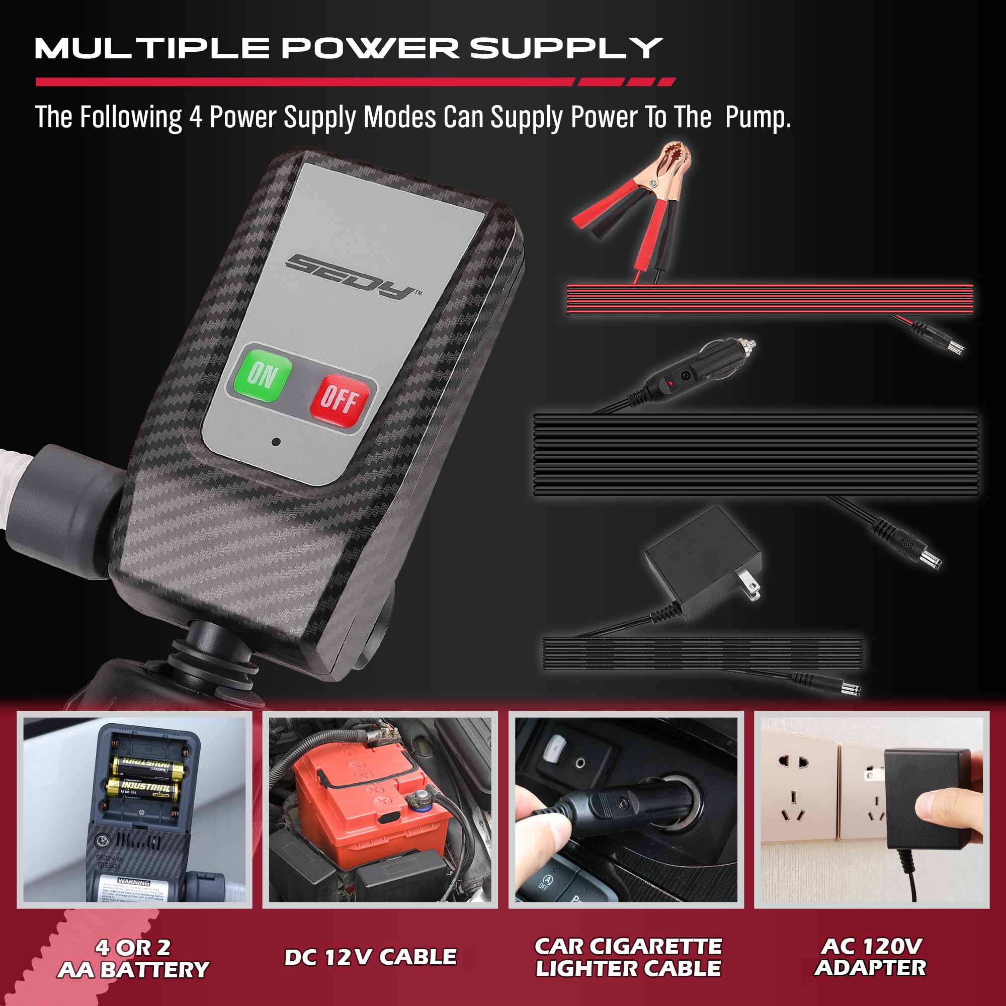 Battery Powered Fuel Transfer Pump with Auto-Stop Sensor - 51