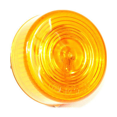 Fortpro 2 Round Clearance Marker Light - Sealed Incandescent Bulb for Trucks, Trailers & Heavy Equipment - Durable Safety Lighting for Nighttime Visibility