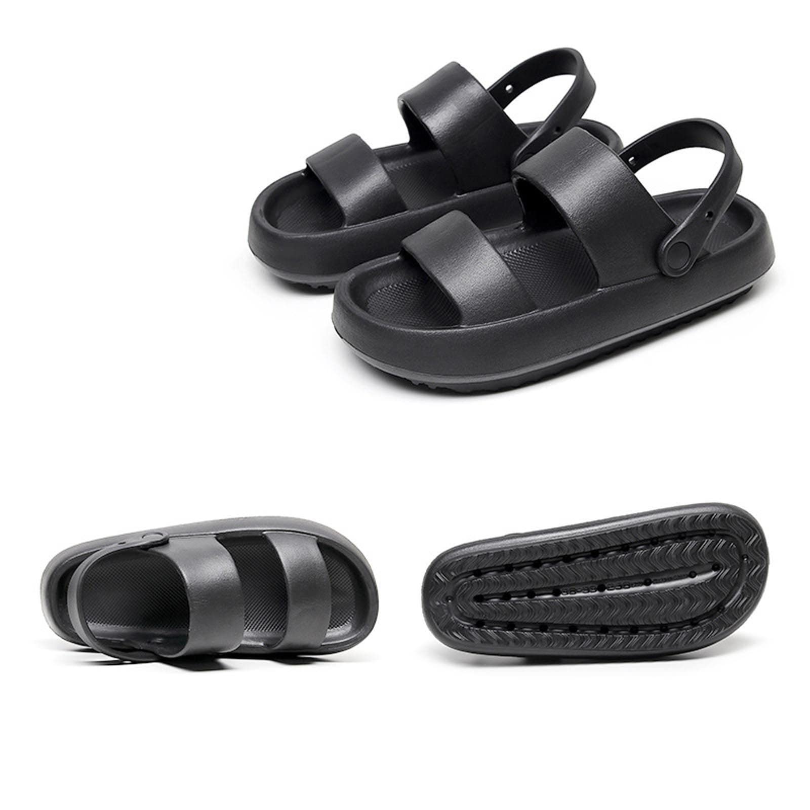 Oiangi Anti-Slip Couple Sandals for Women & Men - Comfortable Summer Open Toe Platform Slippers - Breathable Beach Slides for Outdoor, Poolside, and Vacation Wear